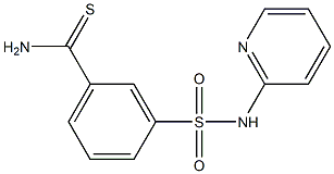 3-[(pyridin-2-ylamino)sulfonyl]benzenecarbothioamide Struktur