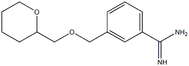 3-[(tetrahydro-2H-pyran-2-ylmethoxy)methyl]benzenecarboximidamide Struktur