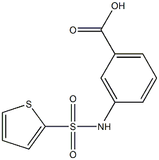 3-[(thien-2-ylsulfonyl)amino]benzoic acid Struktur