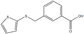 3-[(thiophen-2-ylsulfanyl)methyl]benzoic acid Struktur