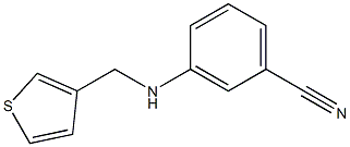 3-[(thiophen-3-ylmethyl)amino]benzonitrile Struktur