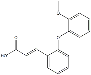 3-[2-(2-methoxyphenoxy)phenyl]prop-2-enoic acid Struktur