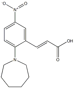 3-[2-(azepan-1-yl)-5-nitrophenyl]prop-2-enoic acid Struktur