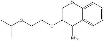 3-[2-(propan-2-yloxy)ethoxy]-3,4-dihydro-2H-1-benzopyran-4-amine Struktur