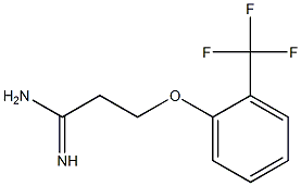 3-[2-(trifluoromethyl)phenoxy]propanimidamide Struktur