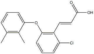 3-[2-chloro-6-(2,3-dimethylphenoxy)phenyl]prop-2-enoic acid Struktur