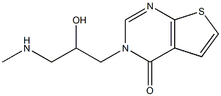 3-[2-hydroxy-3-(methylamino)propyl]-3H,4H-thieno[2,3-d]pyrimidin-4-one Struktur