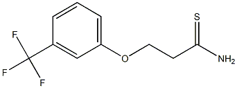 3-[3-(trifluoromethyl)phenoxy]propanethioamide Struktur