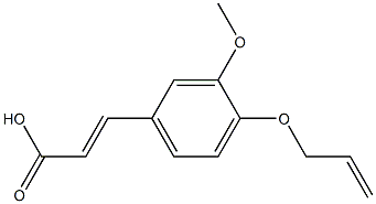 3-[3-methoxy-4-(prop-2-en-1-yloxy)phenyl]prop-2-enoic acid Struktur