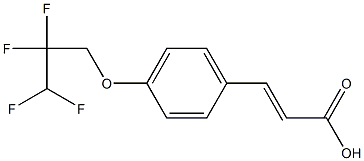 3-[4-(2,2,3,3-tetrafluoropropoxy)phenyl]prop-2-enoic acid Struktur