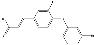 3-[4-(3-bromophenoxy)-3-fluorophenyl]prop-2-enoic acid Struktur