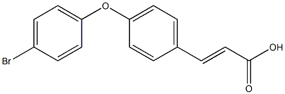 3-[4-(4-bromophenoxy)phenyl]prop-2-enoic acid Struktur