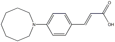 3-[4-(azocan-1-yl)phenyl]prop-2-enoic acid Struktur