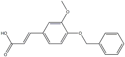 3-[4-(benzyloxy)-3-methoxyphenyl]prop-2-enoic acid Struktur