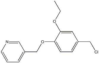 3-[4-(chloromethyl)-2-ethoxyphenoxymethyl]pyridine Struktur