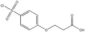 3-[4-(chlorosulfonyl)phenoxy]propanoic acid Struktur