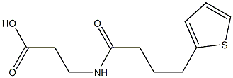 3-[4-(thiophen-2-yl)butanamido]propanoic acid Struktur