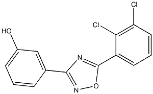 3-[5-(2,3-dichlorophenyl)-1,2,4-oxadiazol-3-yl]phenol Struktur