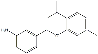 3-[5-methyl-2-(propan-2-yl)phenoxymethyl]aniline Struktur