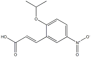 3-[5-nitro-2-(propan-2-yloxy)phenyl]prop-2-enoic acid Struktur