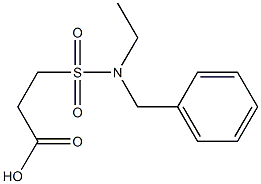 3-[benzyl(ethyl)sulfamoyl]propanoic acid Struktur