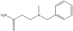 3-[benzyl(methyl)amino]propanethioamide Struktur