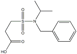 3-[benzyl(propan-2-yl)sulfamoyl]propanoic acid Struktur