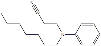 3-[heptyl(phenyl)amino]propanenitrile Struktur