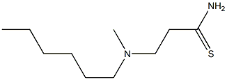 3-[hexyl(methyl)amino]propanethioamide Struktur