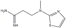 3-[methyl(1,3-thiazol-2-yl)amino]propanimidamide Struktur