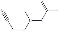 3-[methyl(2-methylprop-2-en-1-yl)amino]propanenitrile Struktur