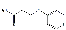 3-[methyl(pyridin-4-yl)amino]propanethioamide Struktur