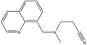 3-[methyl(quinolin-8-ylmethyl)amino]propanenitrile Struktur