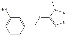 3-{[(1-methyl-1H-1,2,3,4-tetrazol-5-yl)sulfanyl]methyl}aniline Struktur