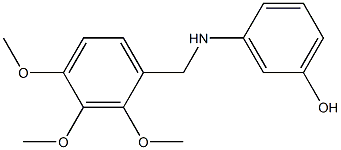 3-{[(2,3,4-trimethoxyphenyl)methyl]amino}phenol Struktur