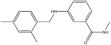 3-{[(2,4-dimethylphenyl)methyl]amino}-N-methylbenzamide Struktur