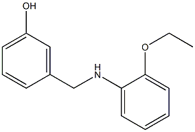 3-{[(2-ethoxyphenyl)amino]methyl}phenol Struktur