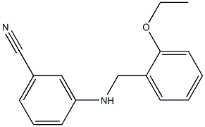 3-{[(2-ethoxyphenyl)methyl]amino}benzonitrile Struktur