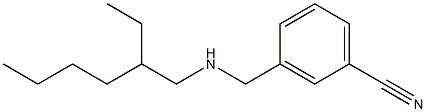 3-{[(2-ethylhexyl)amino]methyl}benzonitrile Struktur