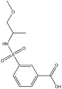 3-{[(2-methoxy-1-methylethyl)amino]sulfonyl}benzoic acid Struktur