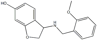 3-{[(2-methoxyphenyl)methyl]amino}-2,3-dihydro-1-benzofuran-6-ol Struktur