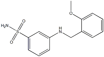 3-{[(2-methoxyphenyl)methyl]amino}benzene-1-sulfonamide Struktur