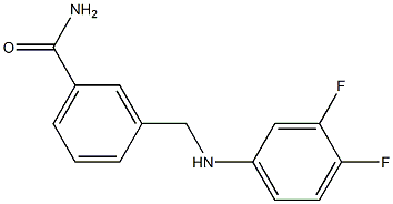 3-{[(3,4-difluorophenyl)amino]methyl}benzamide Struktur