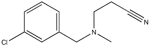 3-{[(3-chlorophenyl)methyl](methyl)amino}propanenitrile Struktur