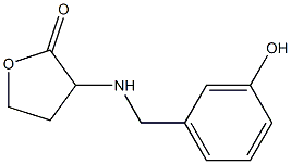 3-{[(3-hydroxyphenyl)methyl]amino}oxolan-2-one Struktur