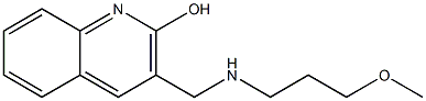 3-{[(3-methoxypropyl)amino]methyl}quinolin-2-ol Struktur