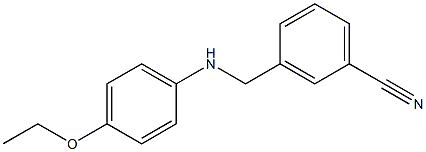 3-{[(4-ethoxyphenyl)amino]methyl}benzonitrile Struktur