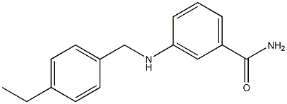 3-{[(4-ethylphenyl)methyl]amino}benzamide Struktur