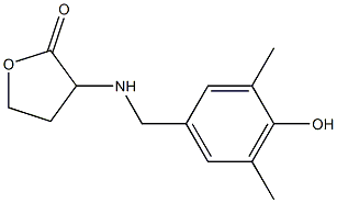 3-{[(4-hydroxy-3,5-dimethylphenyl)methyl]amino}oxolan-2-one Struktur