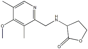 3-{[(4-methoxy-3,5-dimethylpyridin-2-yl)methyl]amino}oxolan-2-one Struktur